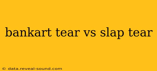 bankart tear vs slap tear