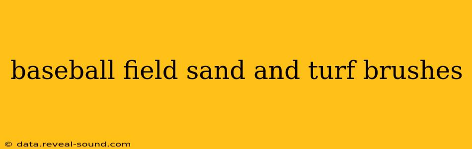 baseball field sand and turf brushes