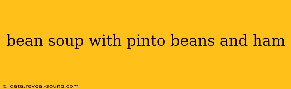 bean soup with pinto beans and ham
