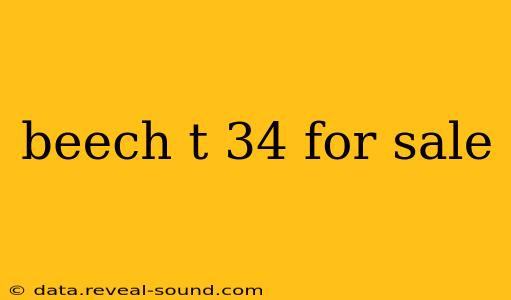 beech t 34 for sale