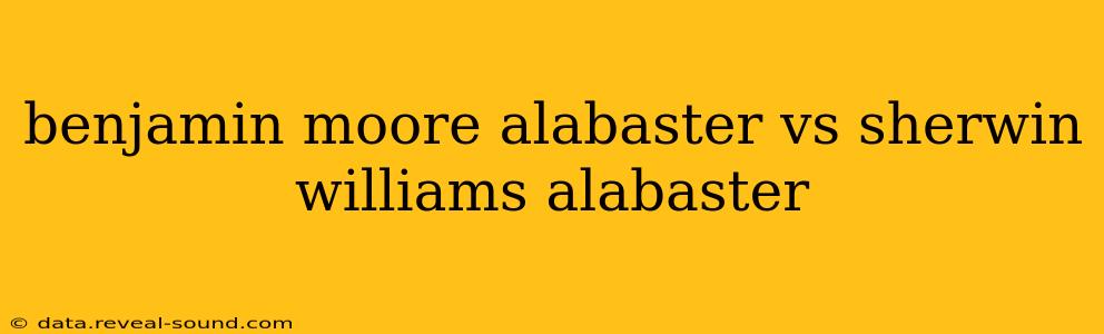 benjamin moore alabaster vs sherwin williams alabaster