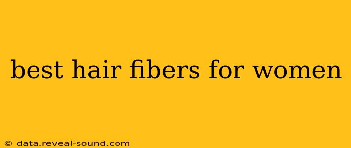 best hair fibers for women
