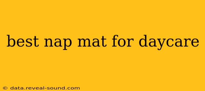 best nap mat for daycare