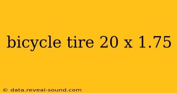 bicycle tire 20 x 1.75