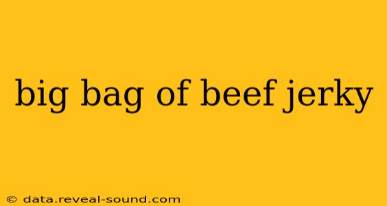 big bag of beef jerky
