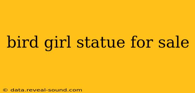 bird girl statue for sale
