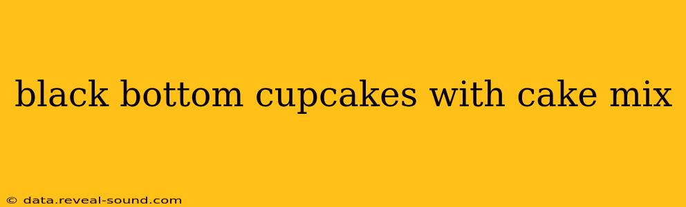 black bottom cupcakes with cake mix