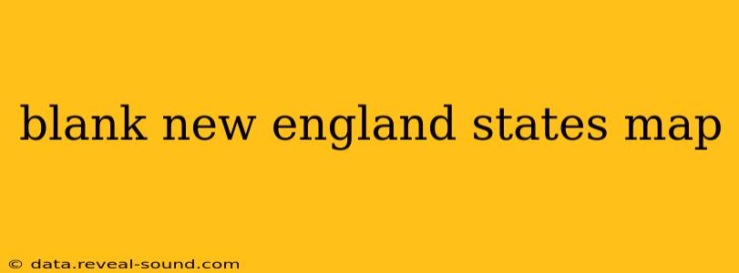 blank new england states map