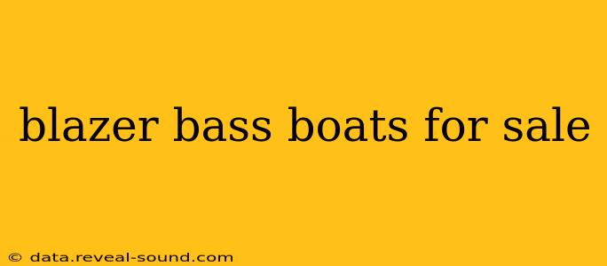 blazer bass boats for sale