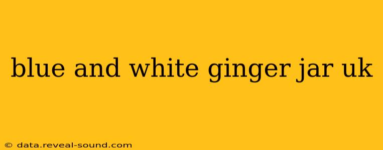 blue and white ginger jar uk