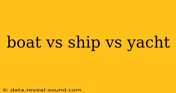 boat vs ship vs yacht