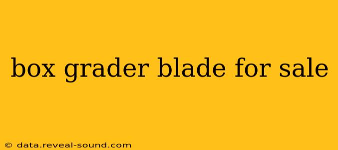 box grader blade for sale