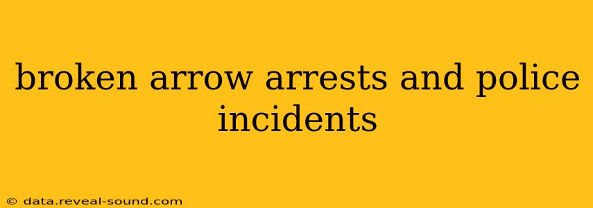 broken arrow arrests and police incidents