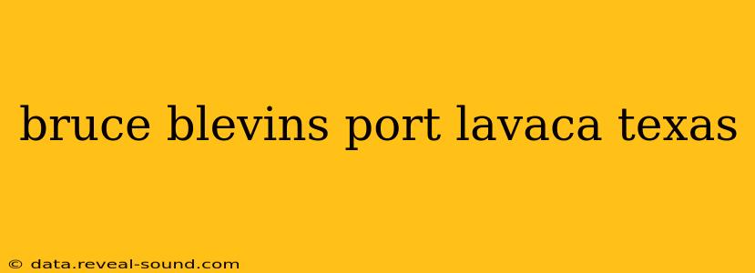 bruce blevins port lavaca texas