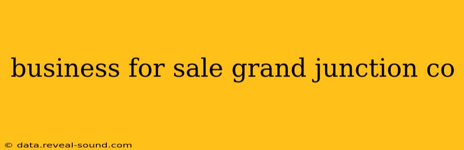 business for sale grand junction co