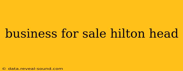 business for sale hilton head