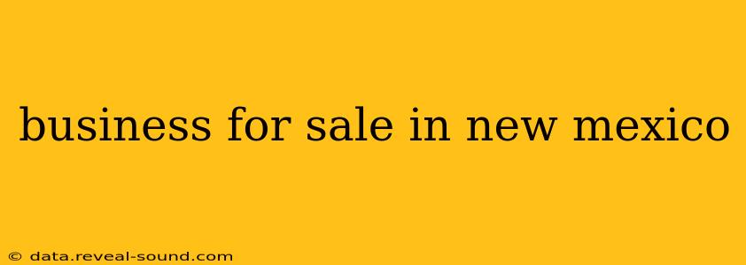 business for sale in new mexico