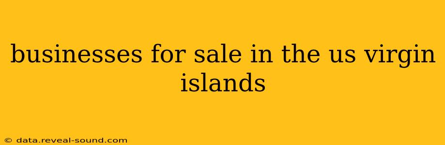 businesses for sale in the us virgin islands