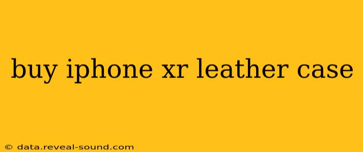 buy iphone xr leather case