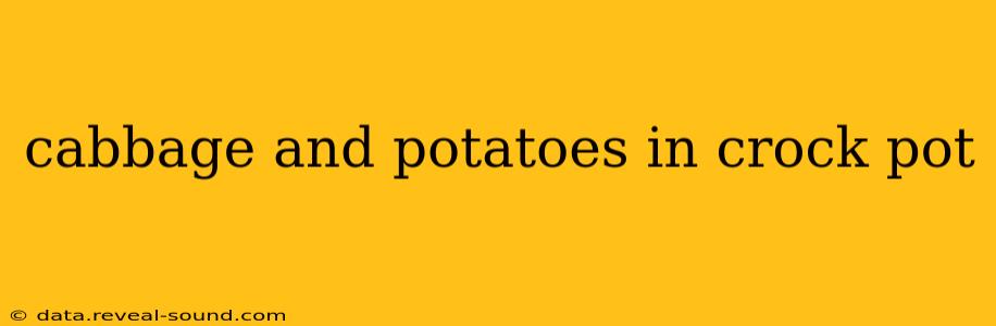 cabbage and potatoes in crock pot
