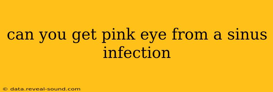 can you get pink eye from a sinus infection