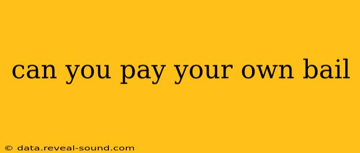 can you pay your own bail