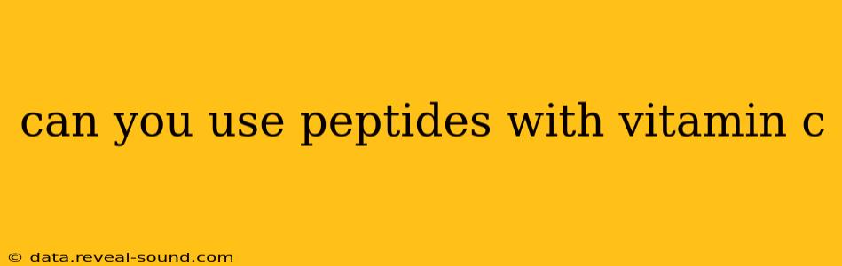 can you use peptides with vitamin c
