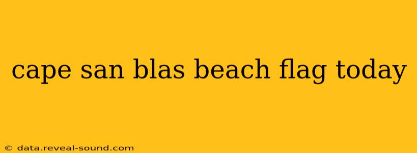 cape san blas beach flag today