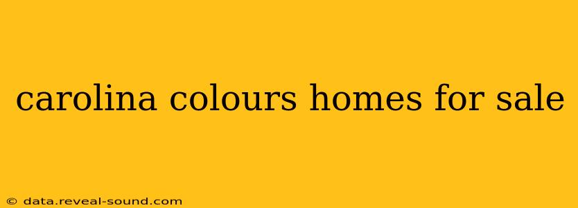 carolina colours homes for sale