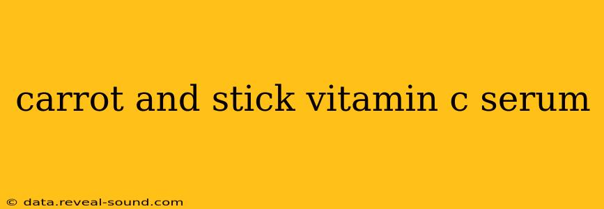 carrot and stick vitamin c serum