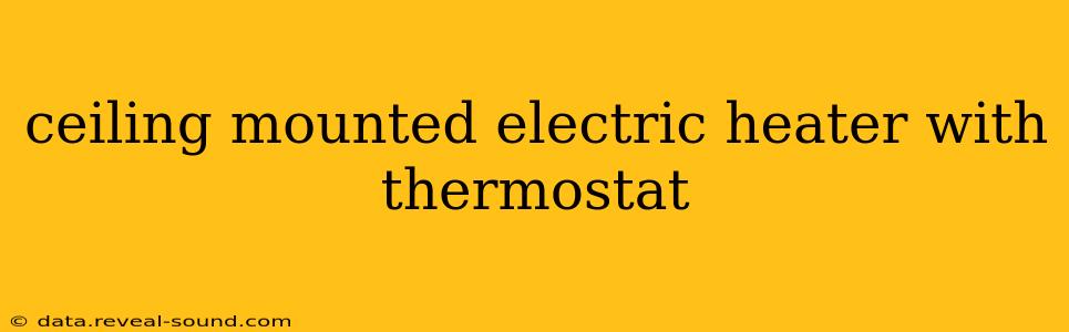 ceiling mounted electric heater with thermostat