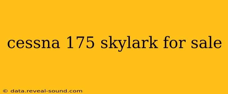 cessna 175 skylark for sale