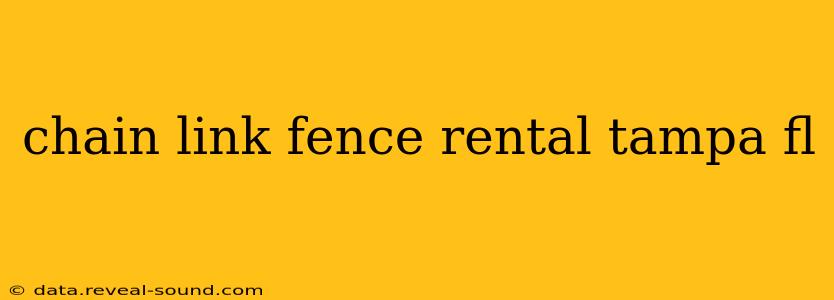 chain link fence rental tampa fl
