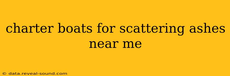 charter boats for scattering ashes near me