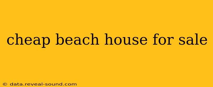 cheap beach house for sale