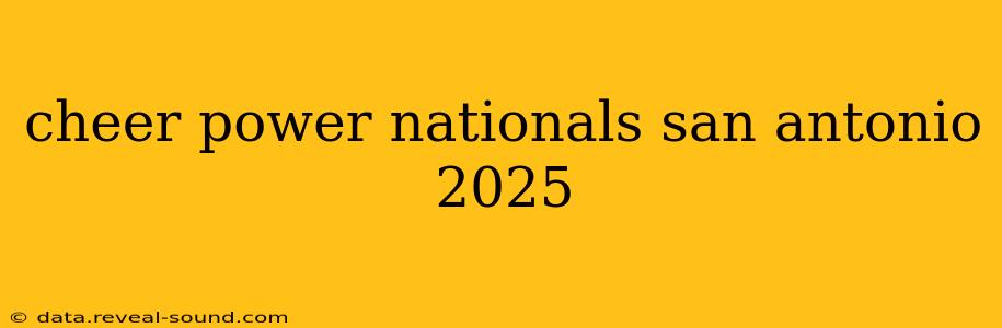 cheer power nationals san antonio 2025