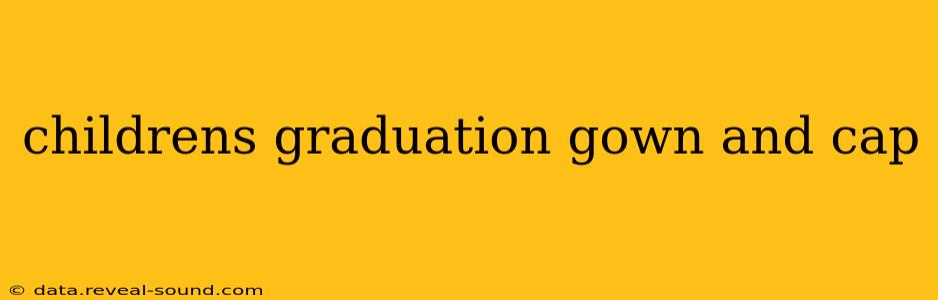 childrens graduation gown and cap
