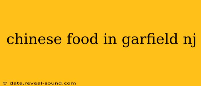 chinese food in garfield nj