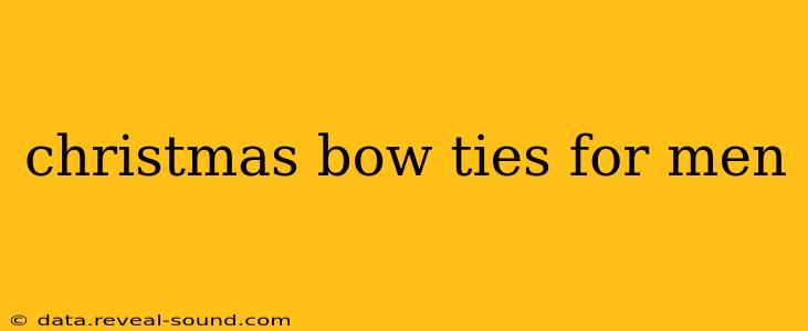 christmas bow ties for men