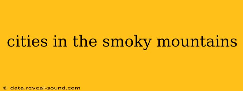 cities in the smoky mountains