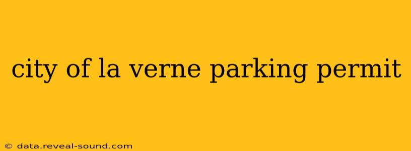 city of la verne parking permit