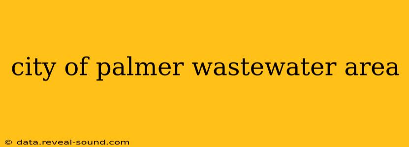city of palmer wastewater area