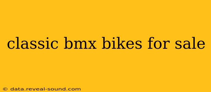 classic bmx bikes for sale