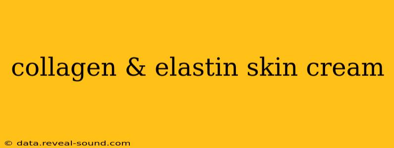 collagen & elastin skin cream
