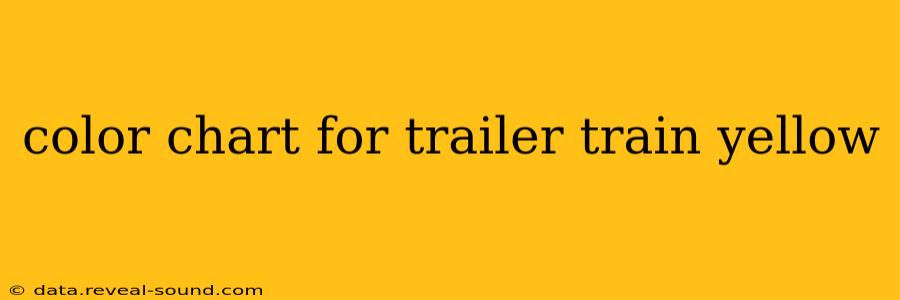 color chart for trailer train yellow