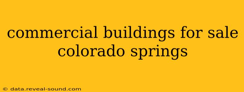 commercial buildings for sale colorado springs