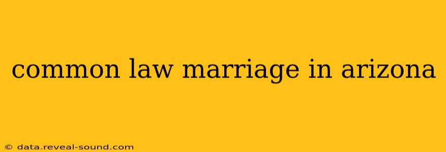 common law marriage in arizona