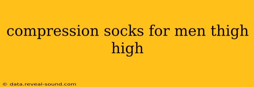 compression socks for men thigh high