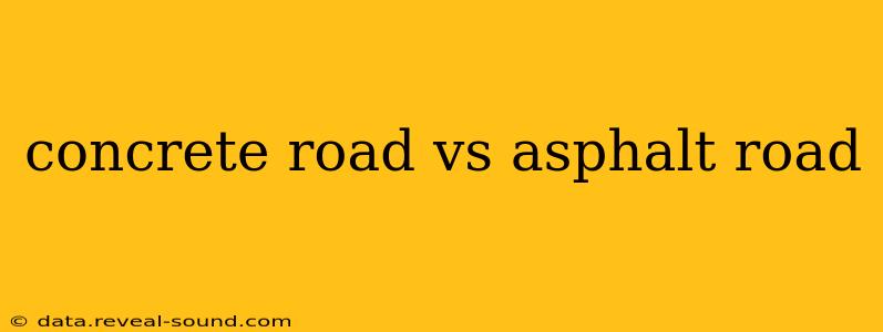 concrete road vs asphalt road