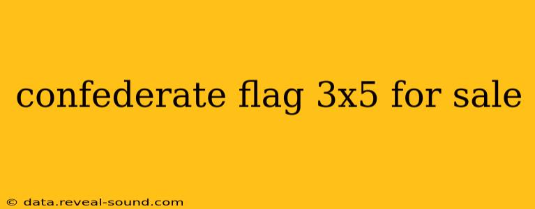 confederate flag 3x5 for sale